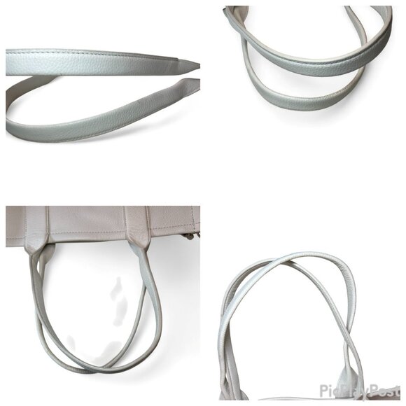 Marc Jacobs The Leather Large Tote Bag - Cream/White (Like New) - Picture 10 of 14